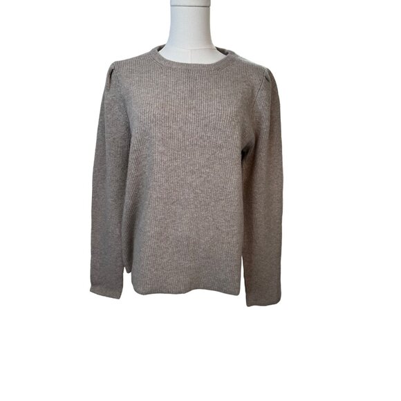 NWT XL Stitches & Stripes Beige Ribbed Sweater Acrylic/Cotton Blend - Picture 12 of 13